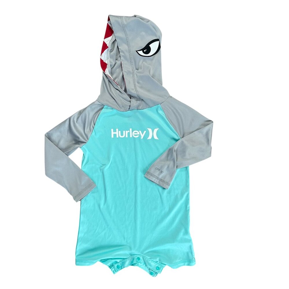 Hurley Baby Shark Romper Swim Coveralls - 24 Months
